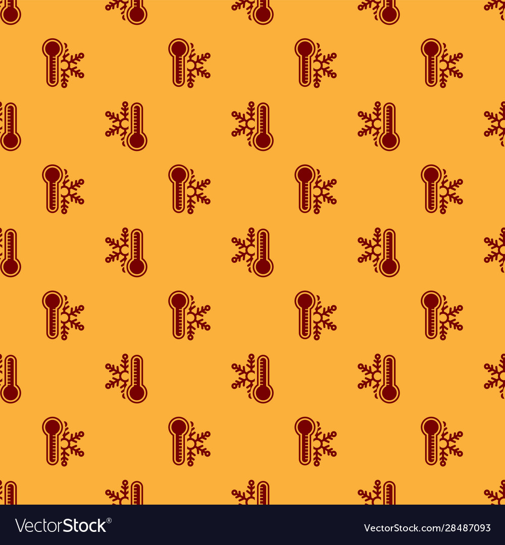 Red thermometer with snowflake icon isolated Vector Image Red thermometer with snowflake icon isolated
