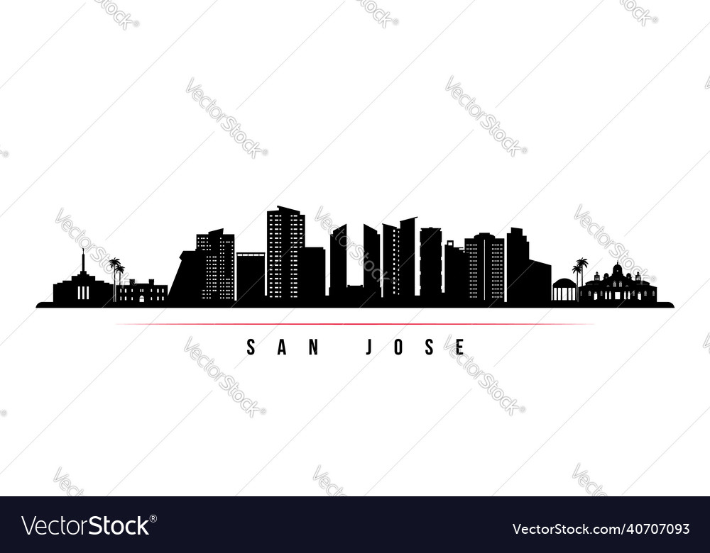 San jose skyline horizontal banner