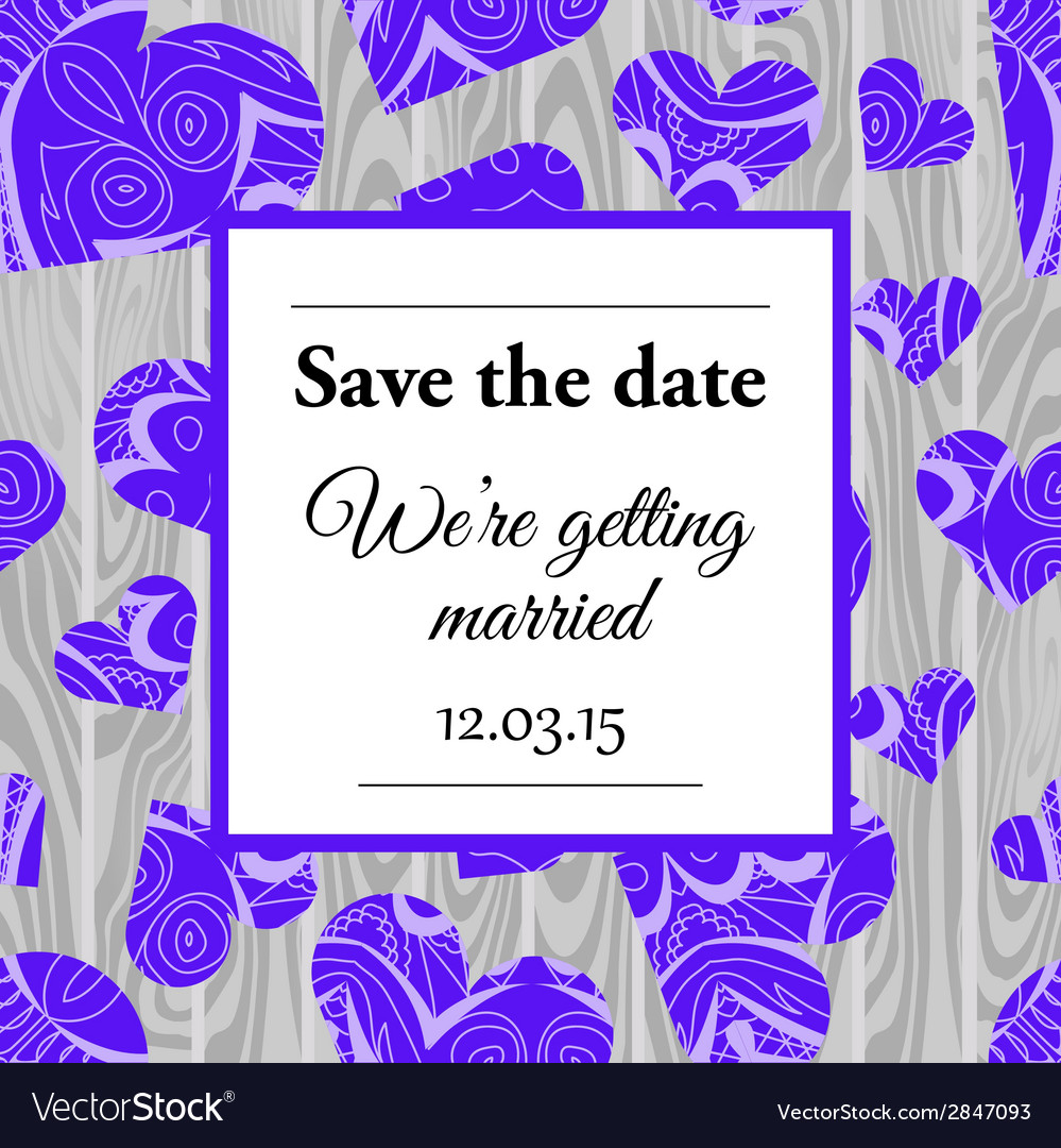 Save the date wedding invitation