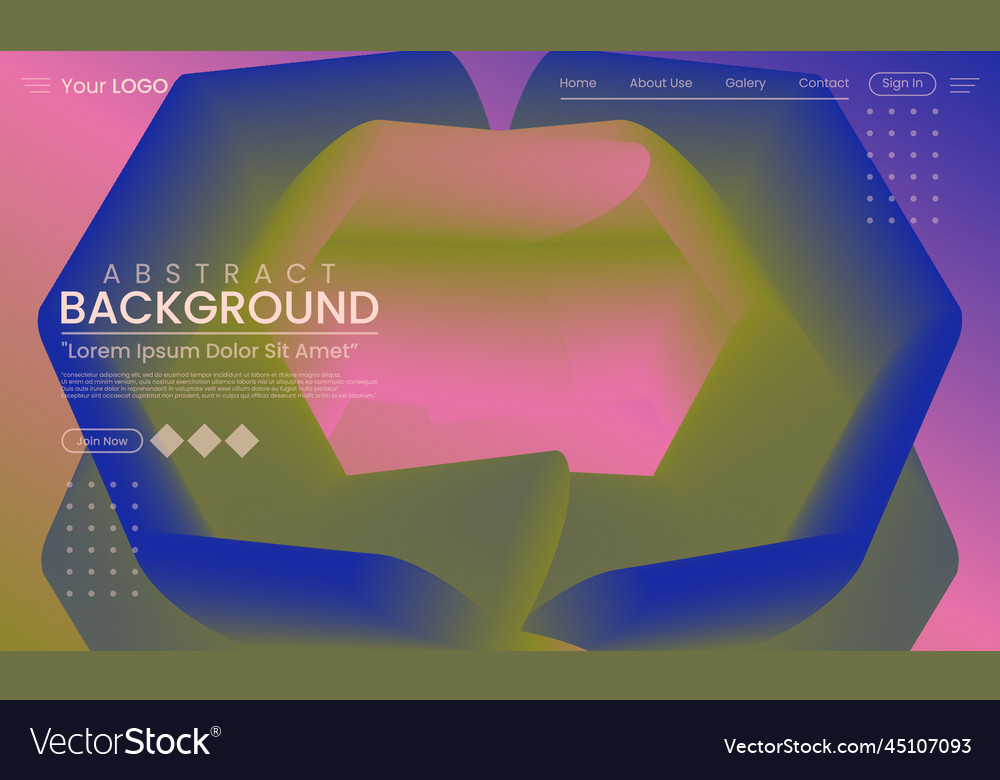 Website landing page fluid background image