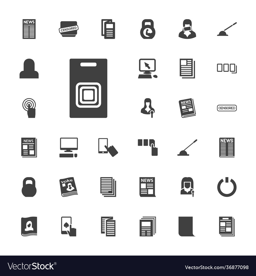 33 press icons