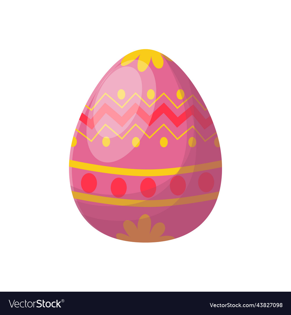 Easter egg cartoon Royalty Free Vector Image - VectorStock