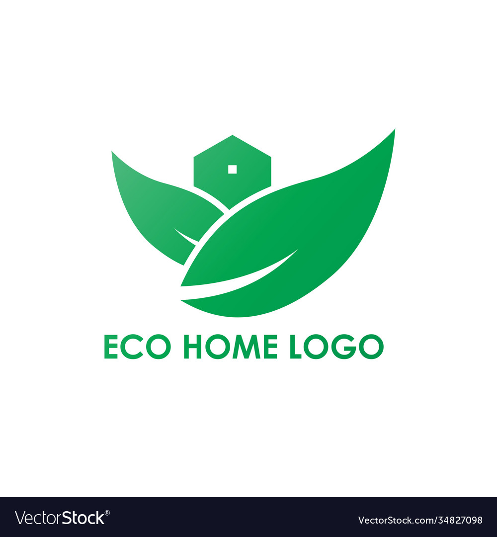 Eco home logo modern concept design