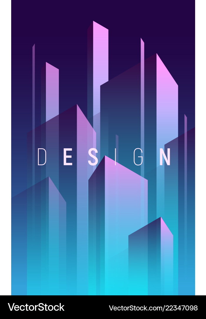 Gradient geometric abstract background Royalty Free Vector