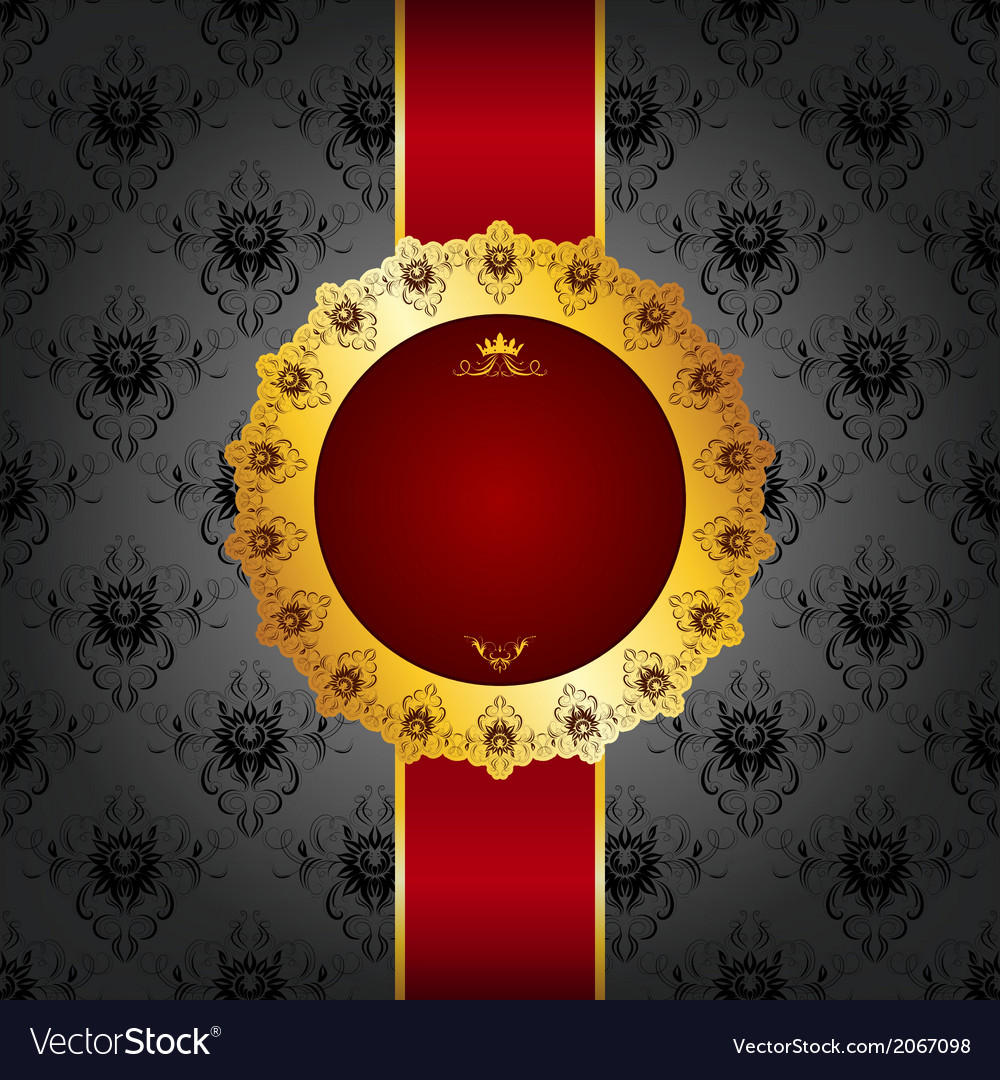 Invitation with a circular openwork frame