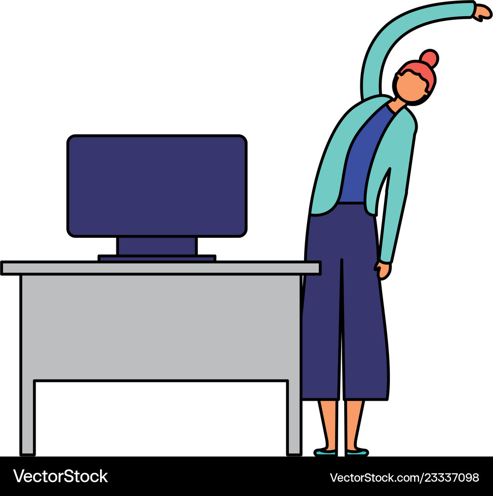 People active breaks Royalty Free Vector Image