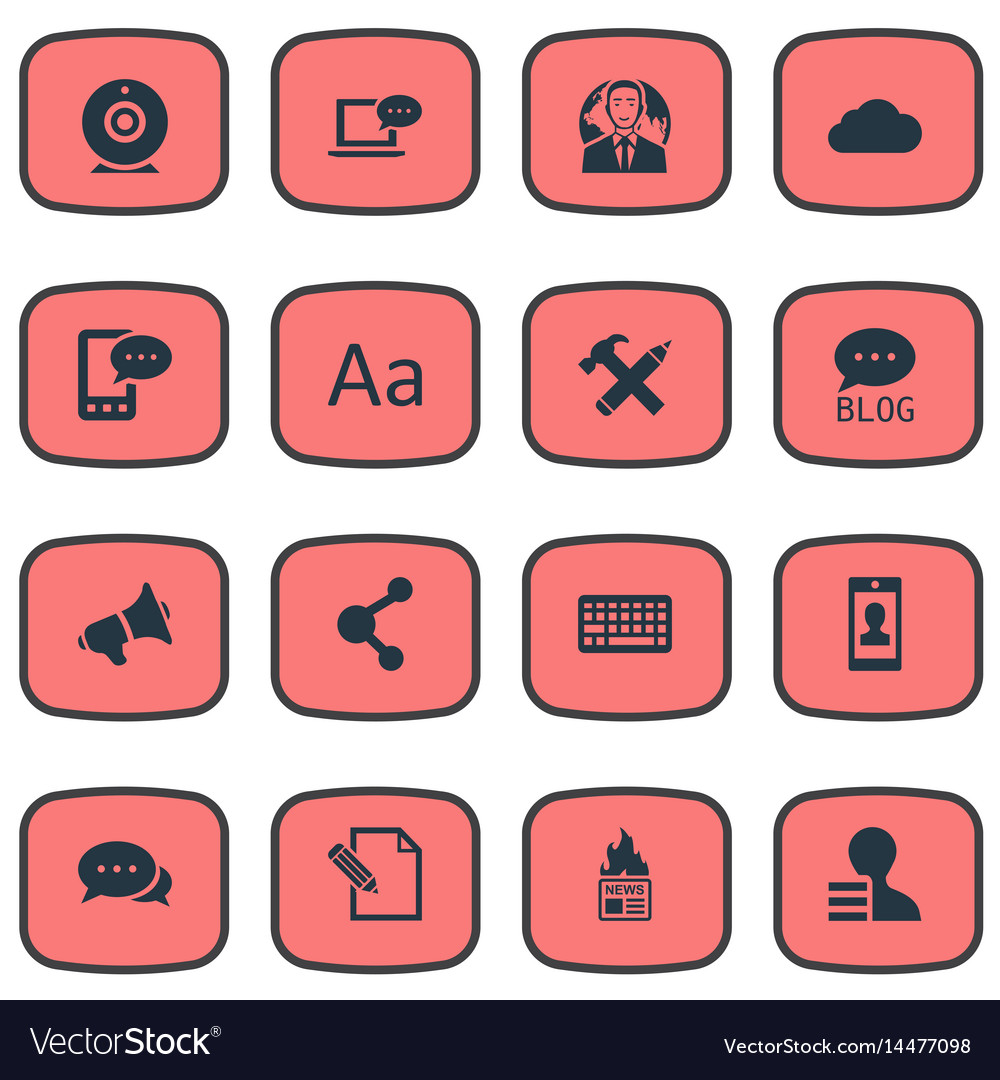 Set of simple user icons
