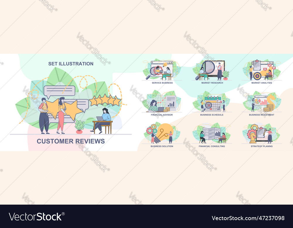 Set of web page design templates for business vector image Set of web page design templates for business