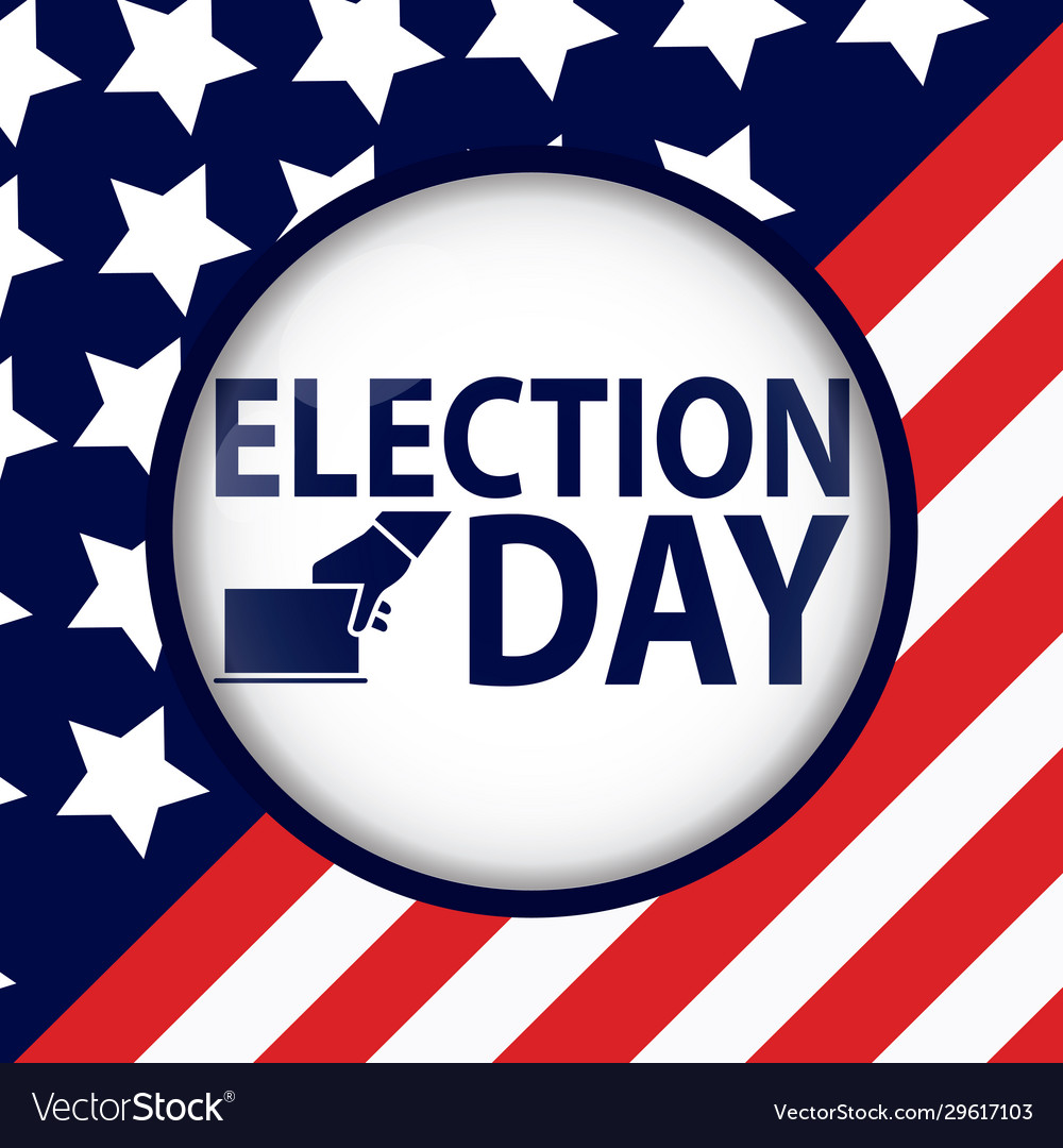 Election day banner Royalty Free Vector Image - VectorStock