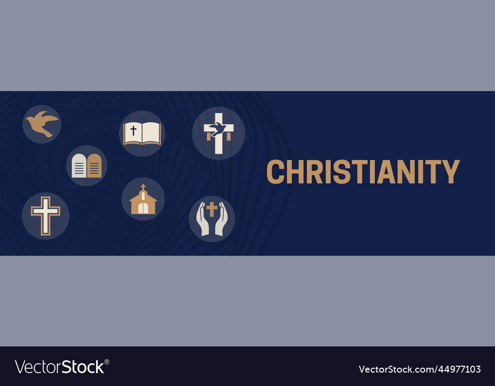 Elegant christianity banner background Royalty Free Vector