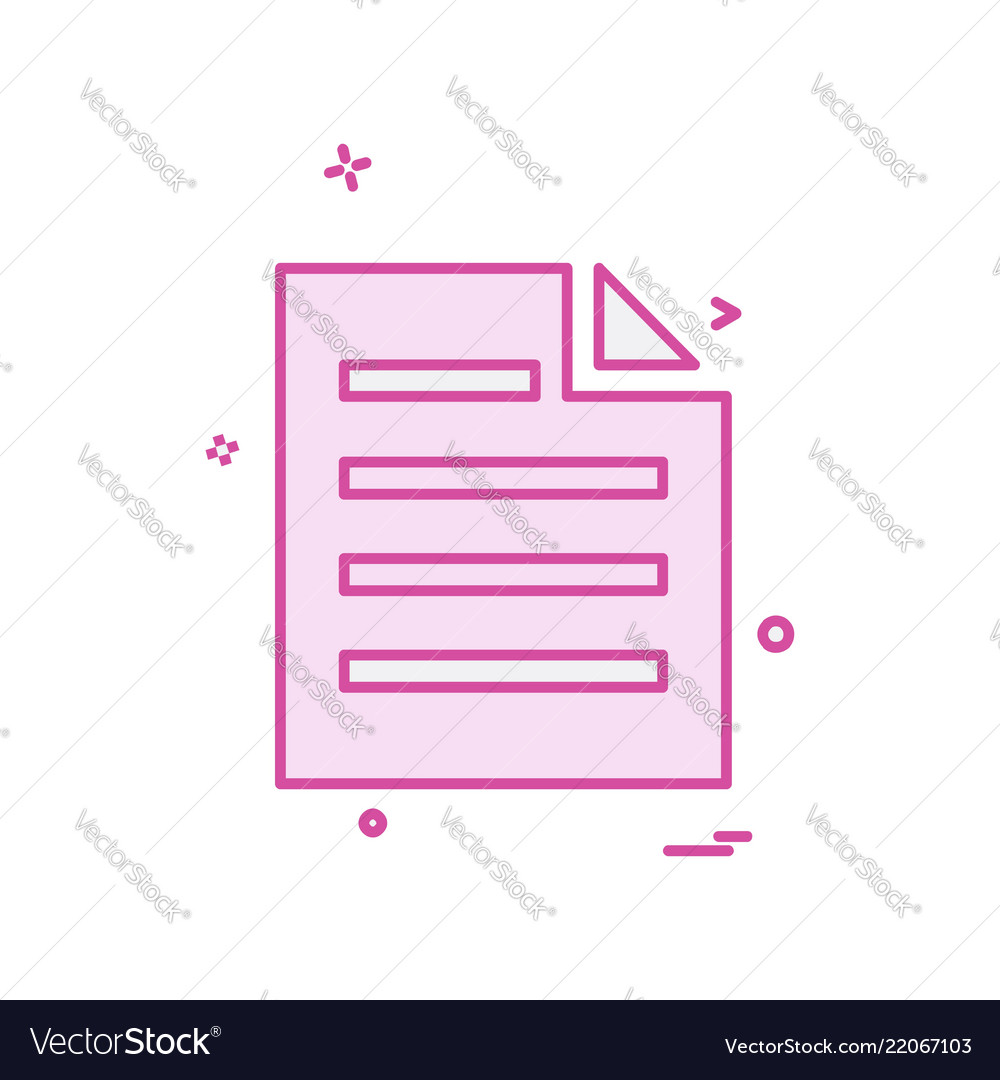 Files icon design vector image Files icon design