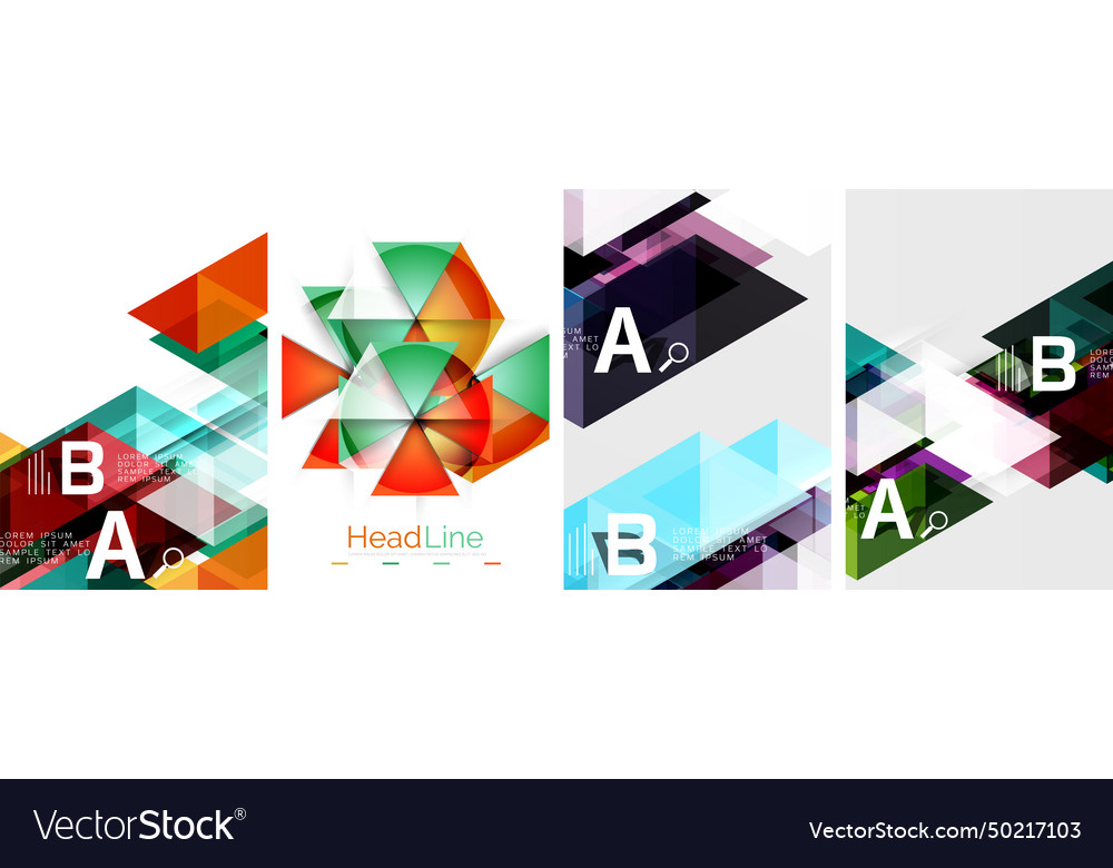 Geometric Triangle Pattern Backgrounds