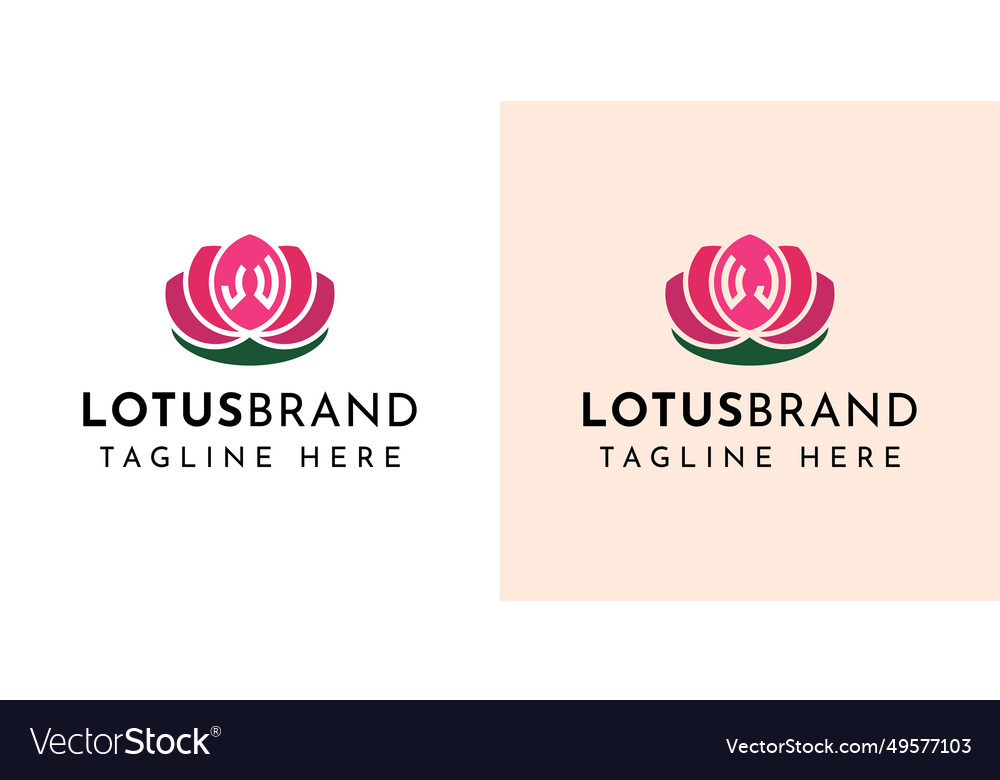 Letter ju and uj lotus logo set suitable