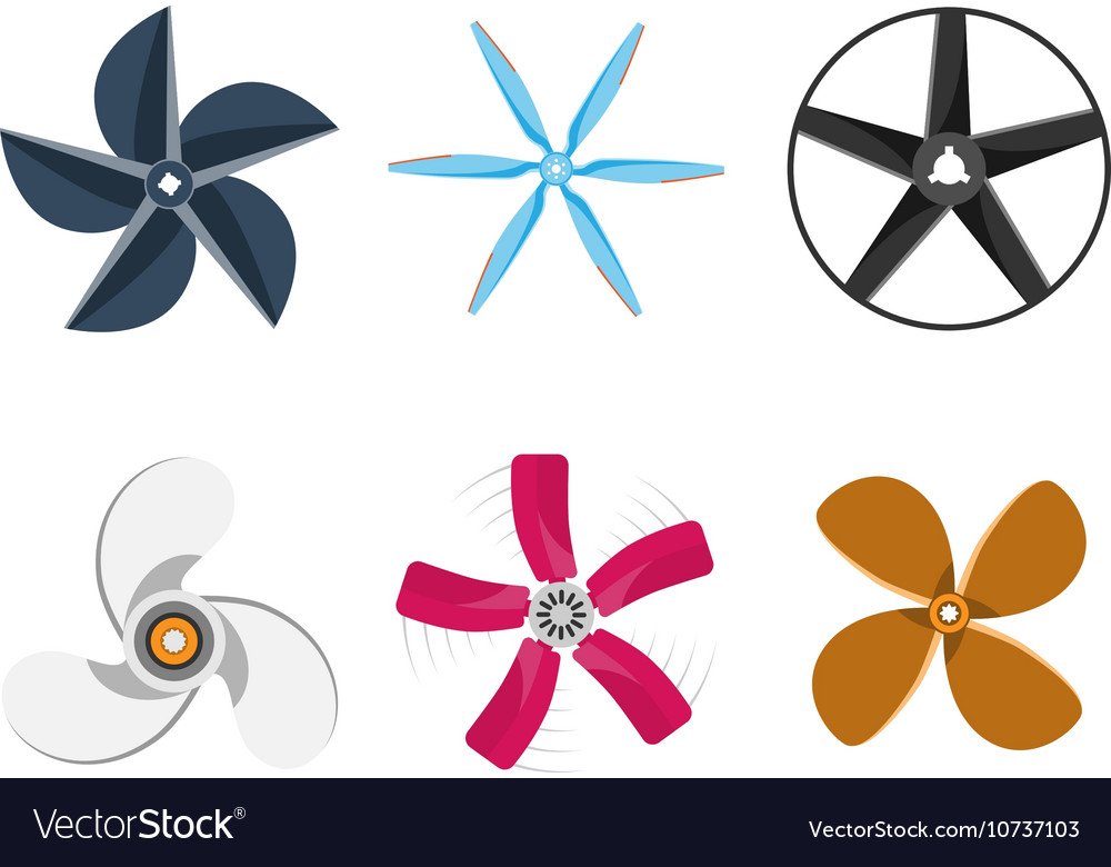 Propeller fan Royalty Free Vector Image - VectorStock