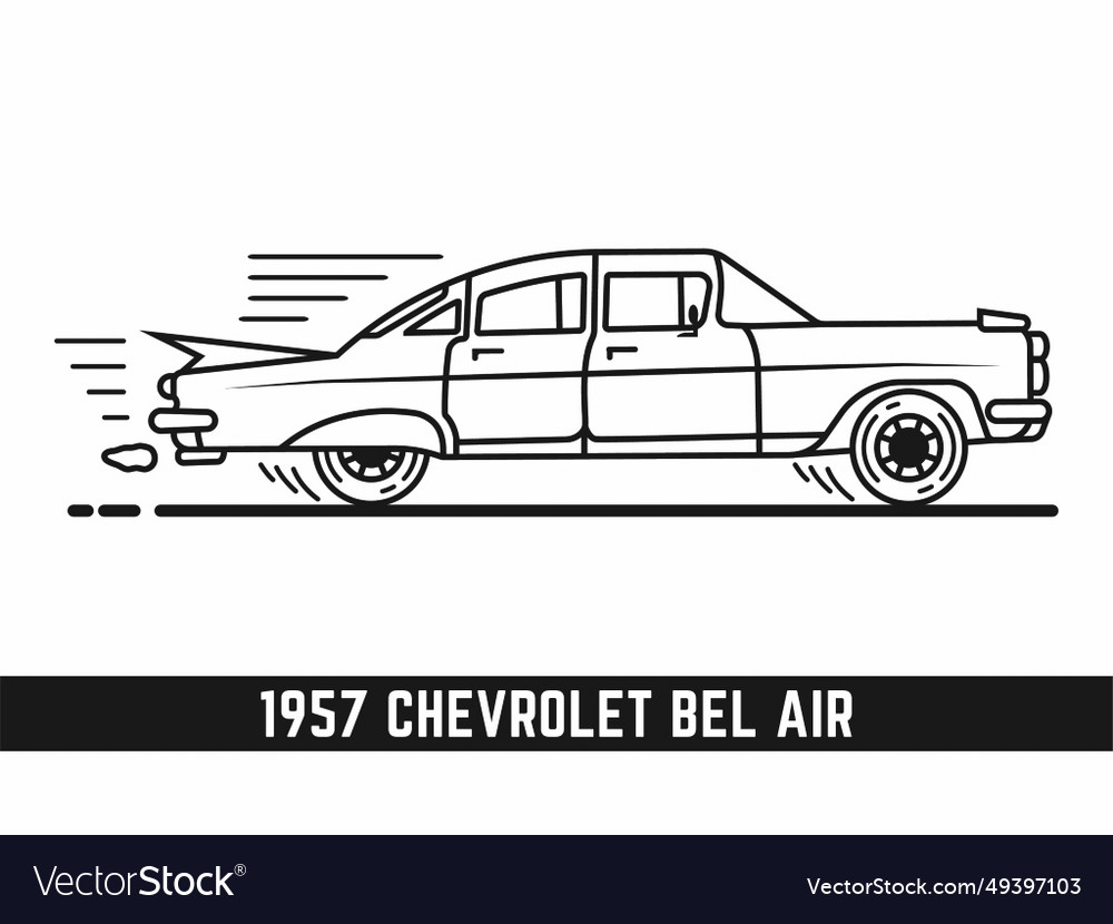 Retro classic car clipart