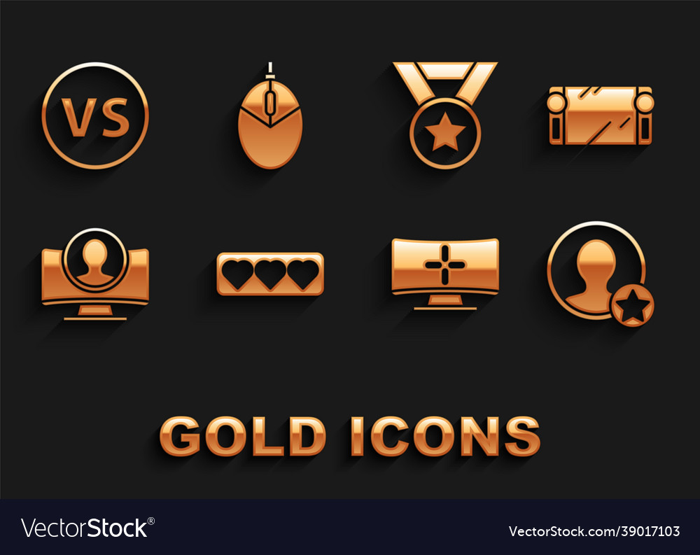 Set like and heart portable video game console vector image Set like and heart portable video game console