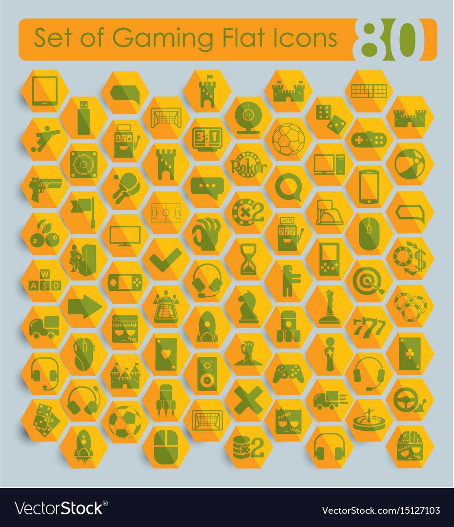 Set of game icons