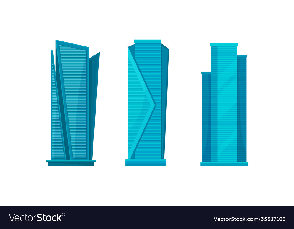 Skyscraper als Hochbau mit Rohrstruktur