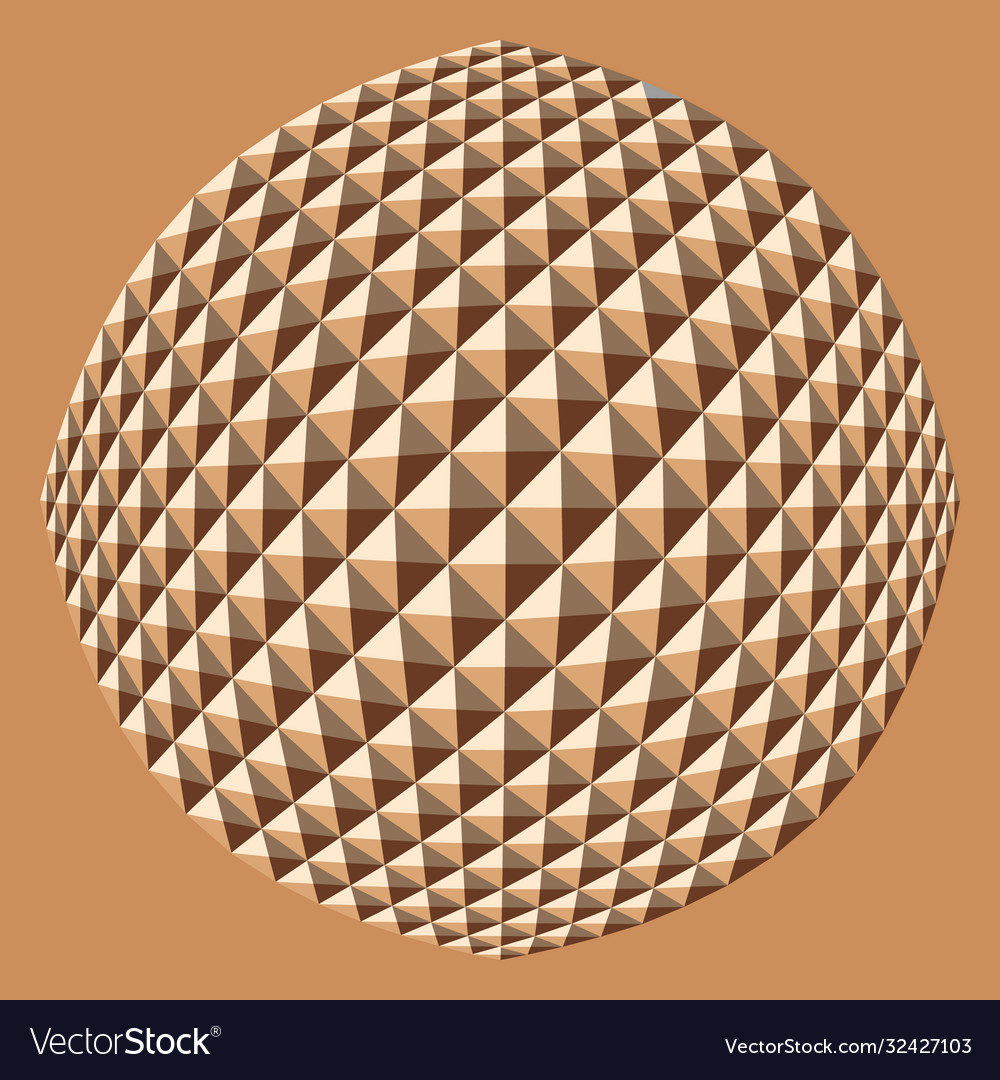 Triangle sphere abstract background