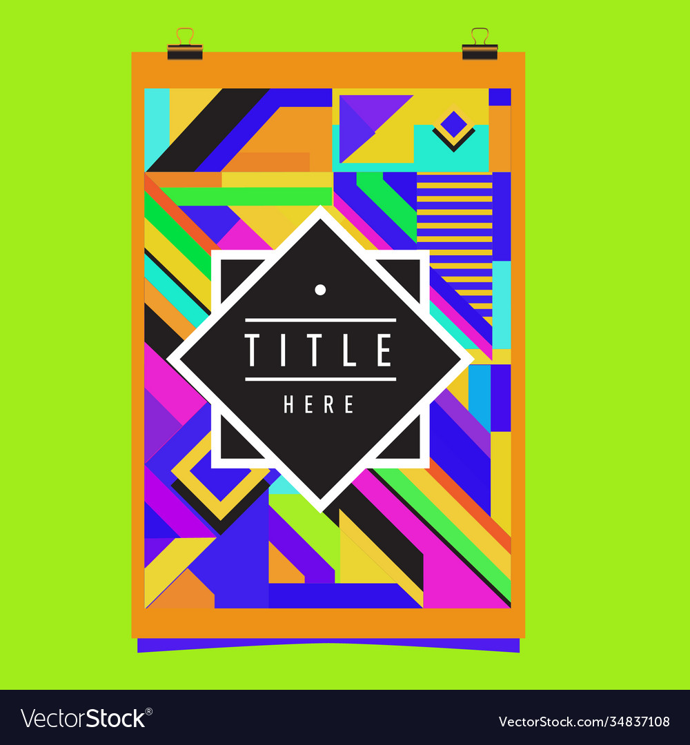 Abstract colorful geometric pattern background Vector Image Abstract colorful geometric pattern background