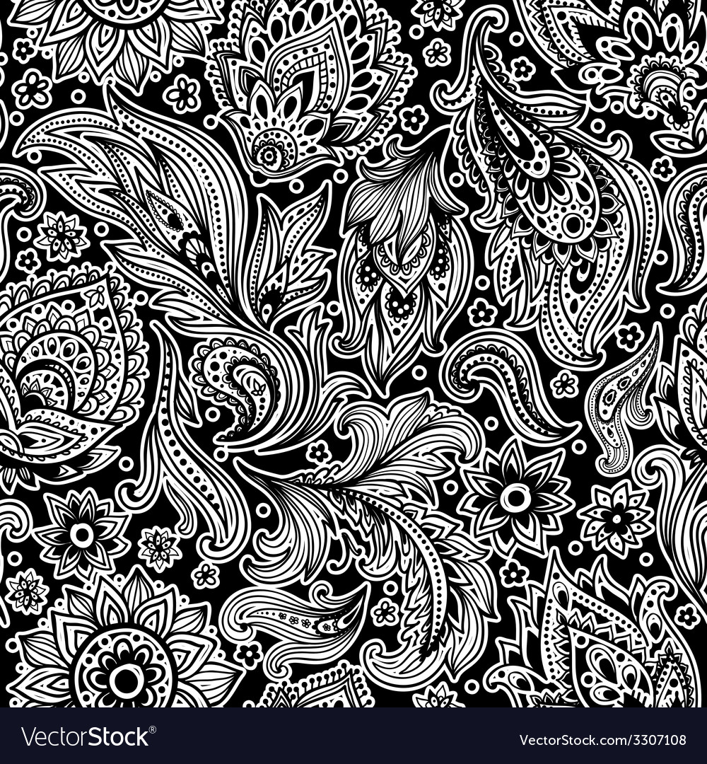 Beautiful floral seamless pattern Royalty Free Vector Image