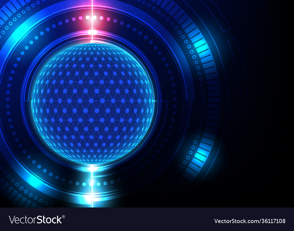 Circuit technology background with hi-tech vector image Circuit technology background with hi-tech