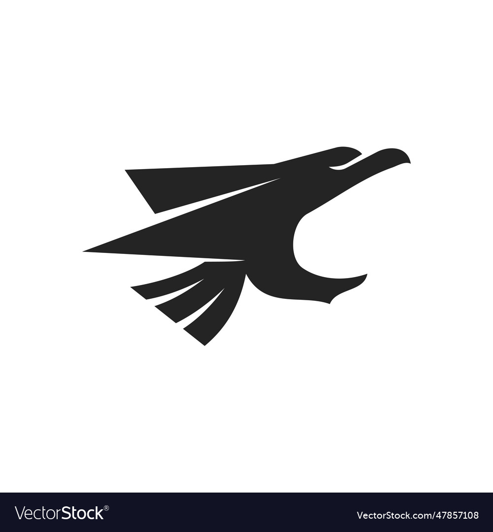 Falcon logo template icon brand identity isolated Vector Image