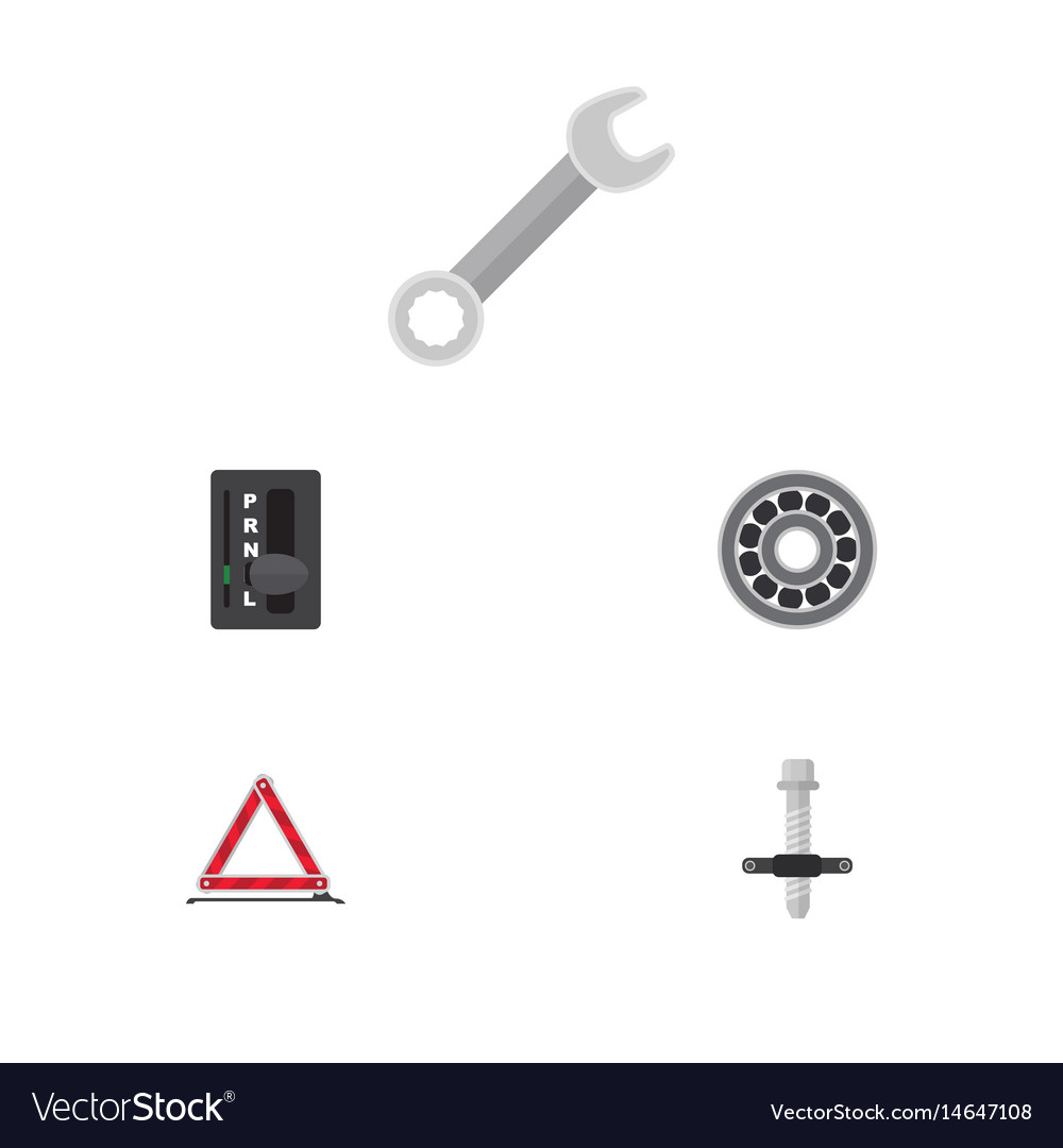 Flat workshop set of warning spanner brake disk