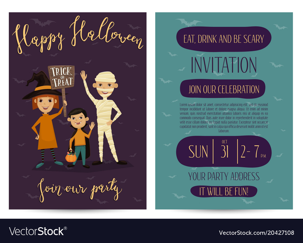 halloween party invitation design