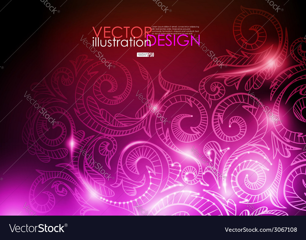 Neon pattern background