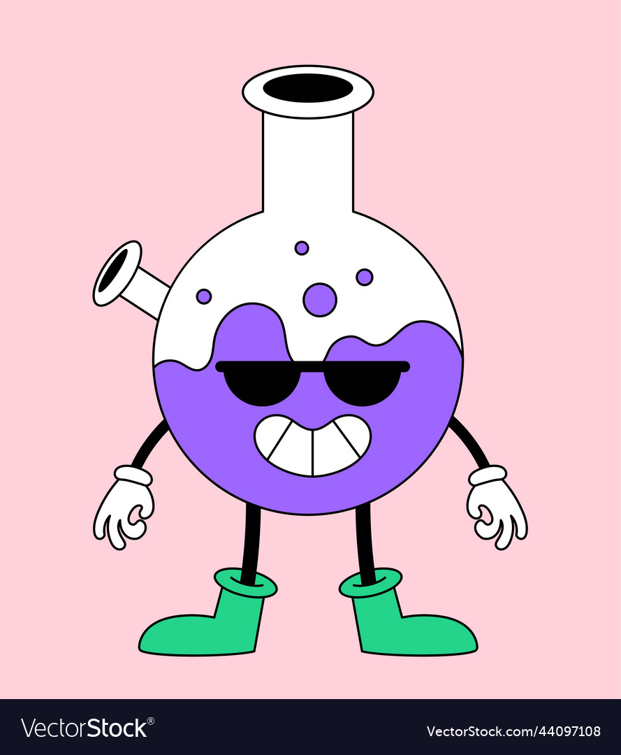 Psychedelic Flask Character