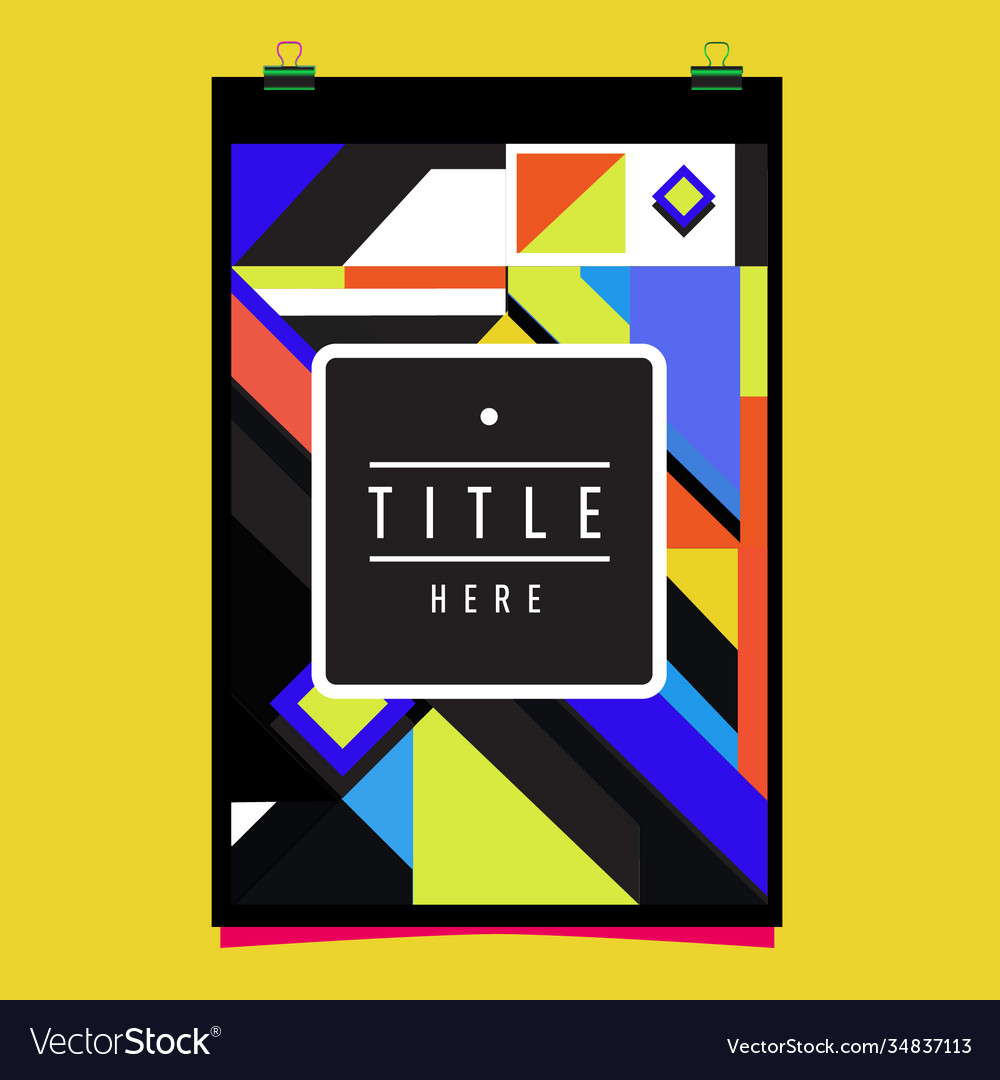 Abstract colorful geometric pattern background Vector Image Abstract colorful geometric pattern background