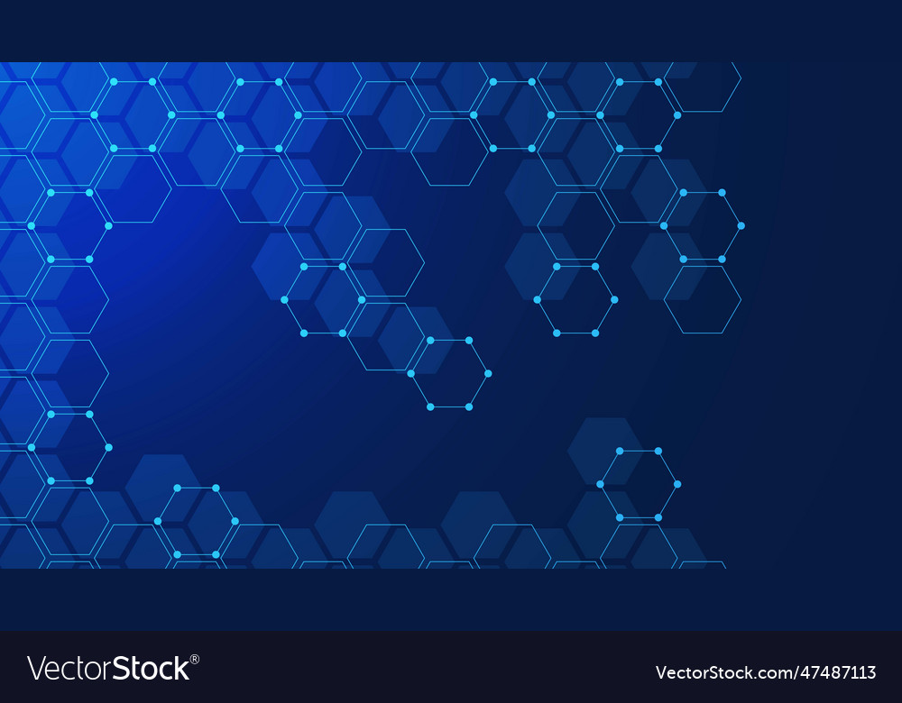 Abstract hexagon pattern background Royalty Free Vector