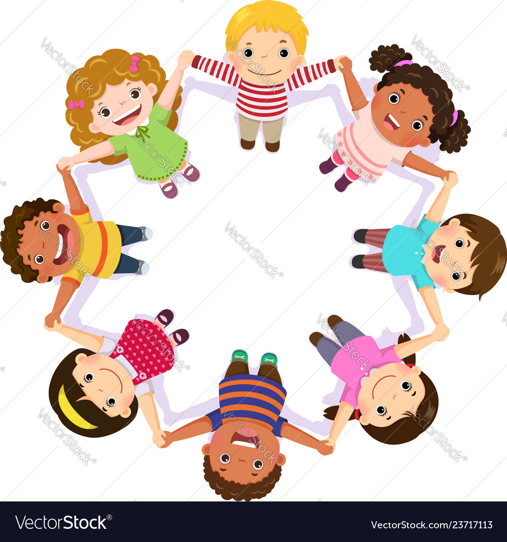 Children Holding Hands Circle