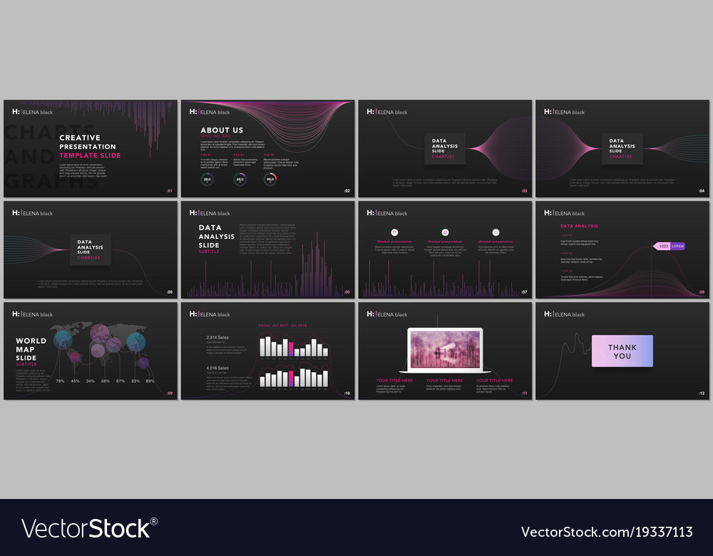clean and minimal presentation templates vector image clean and minimal presentation templates vector image, Minimal Presentation Template, Presentation templates