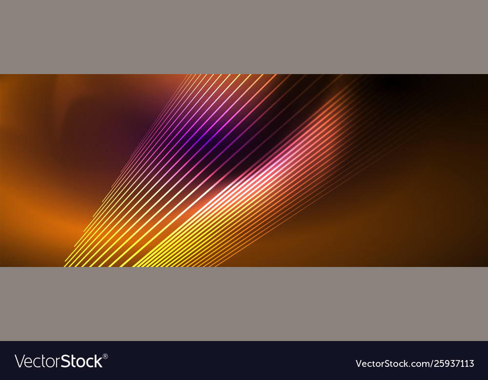 Color light with lines outer space background vector image Color light with lines outer space background