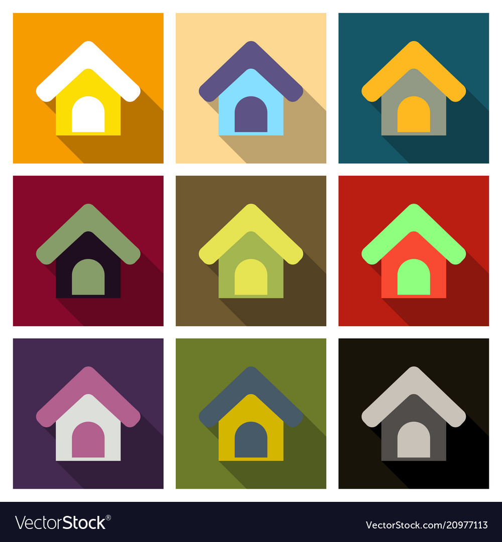 Doghouse icon style designed for web and software