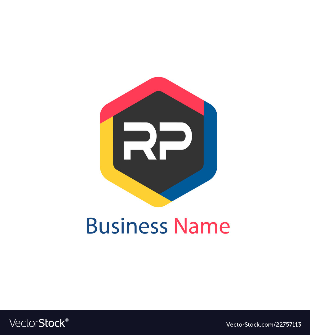 Initial letter rp logo template design