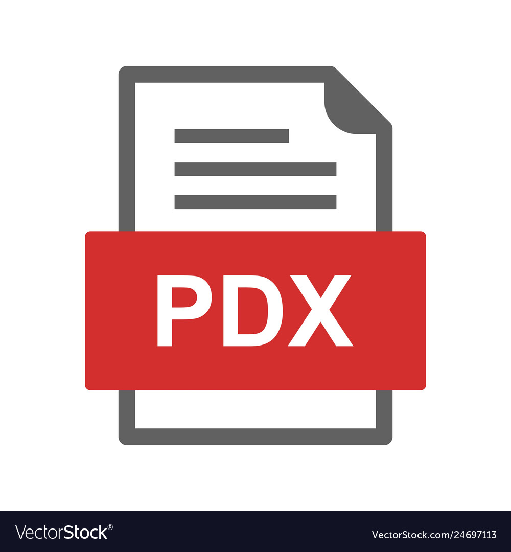 Pdx file document icon