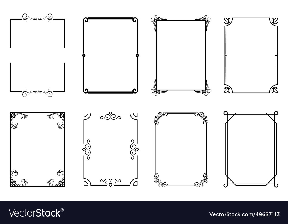 Vintage Ornamental Frames Collection