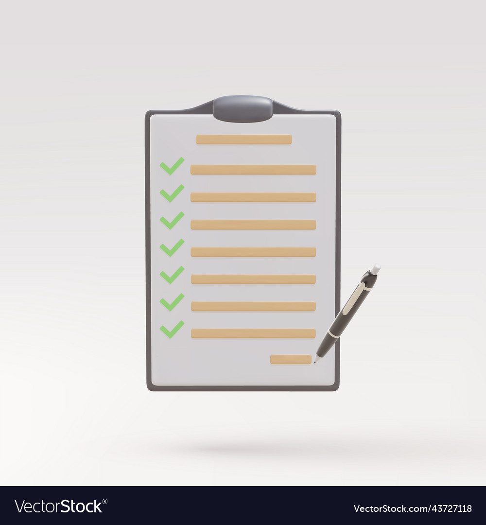 3d successfully complete business assignments vector image 3d successfully complete business assignments