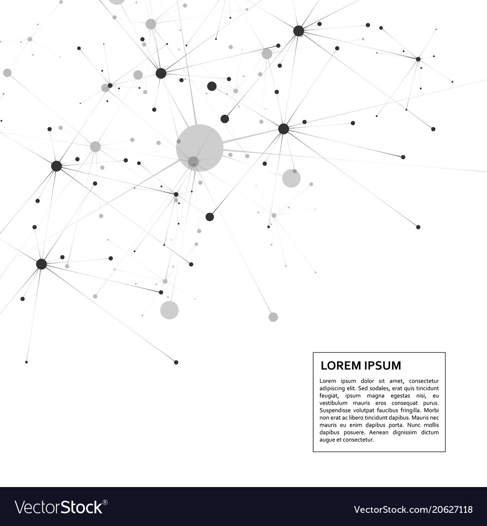 Connection science molecule background
