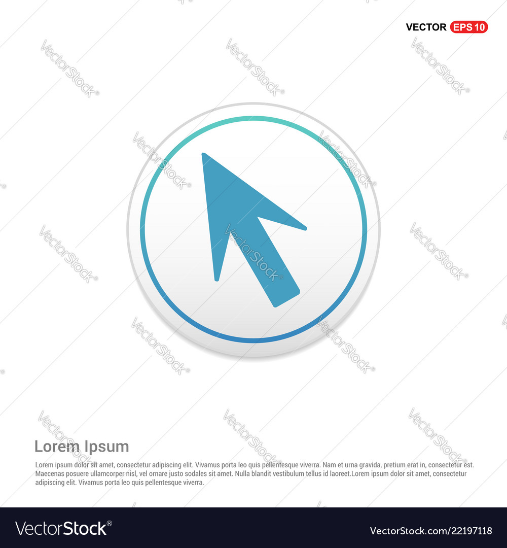Cursor icon - white circle button