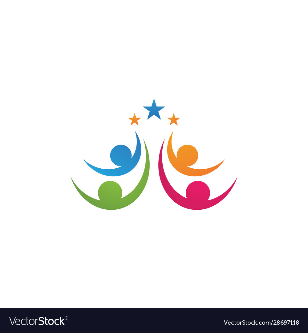 Family care and community network social logo