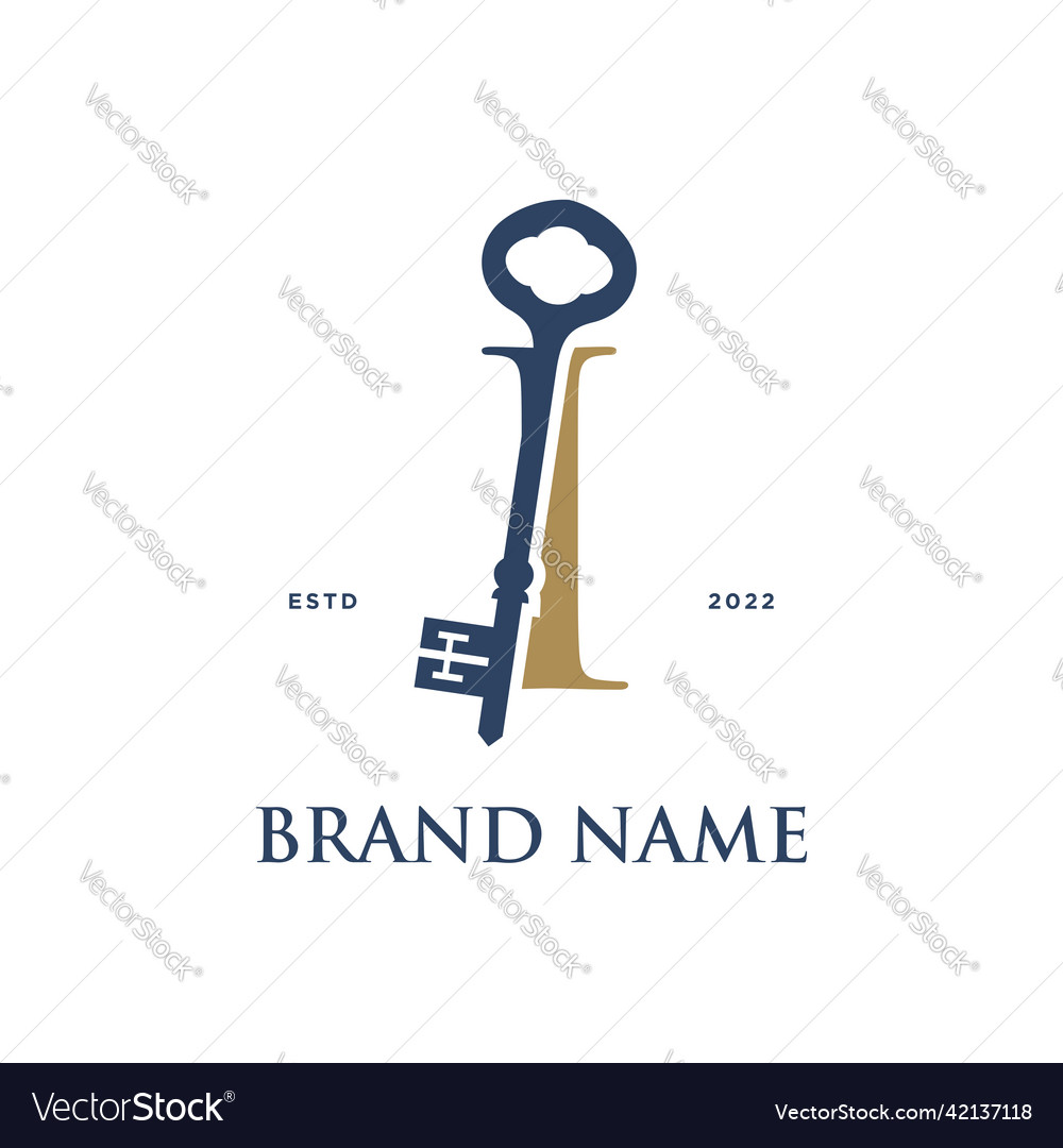 Initial i elegant key