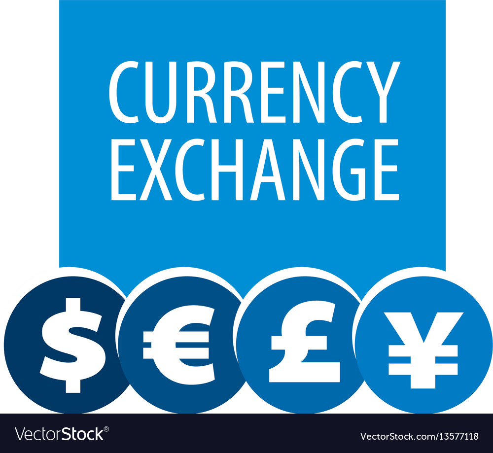 Logo currency exchange Royalty Free Vector Image