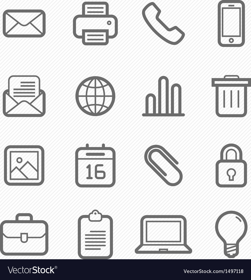 Office Icon Set - Business Elements