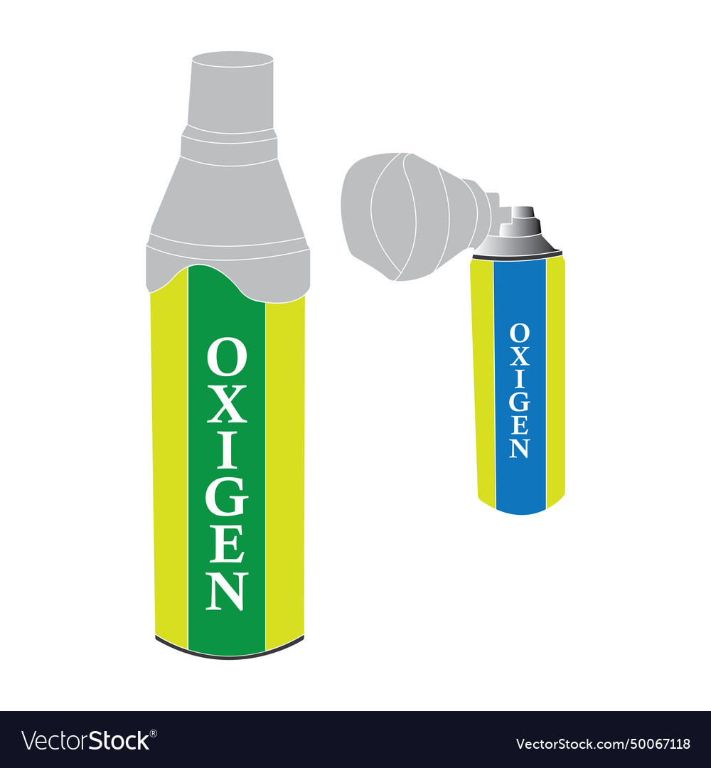 Oxygen cylinder icon Royalty Free Vector Image