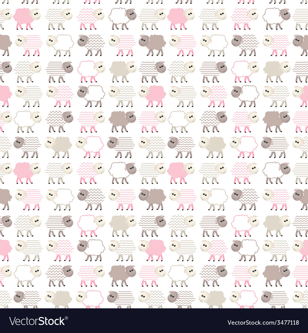 Pastel Sheep Pattern