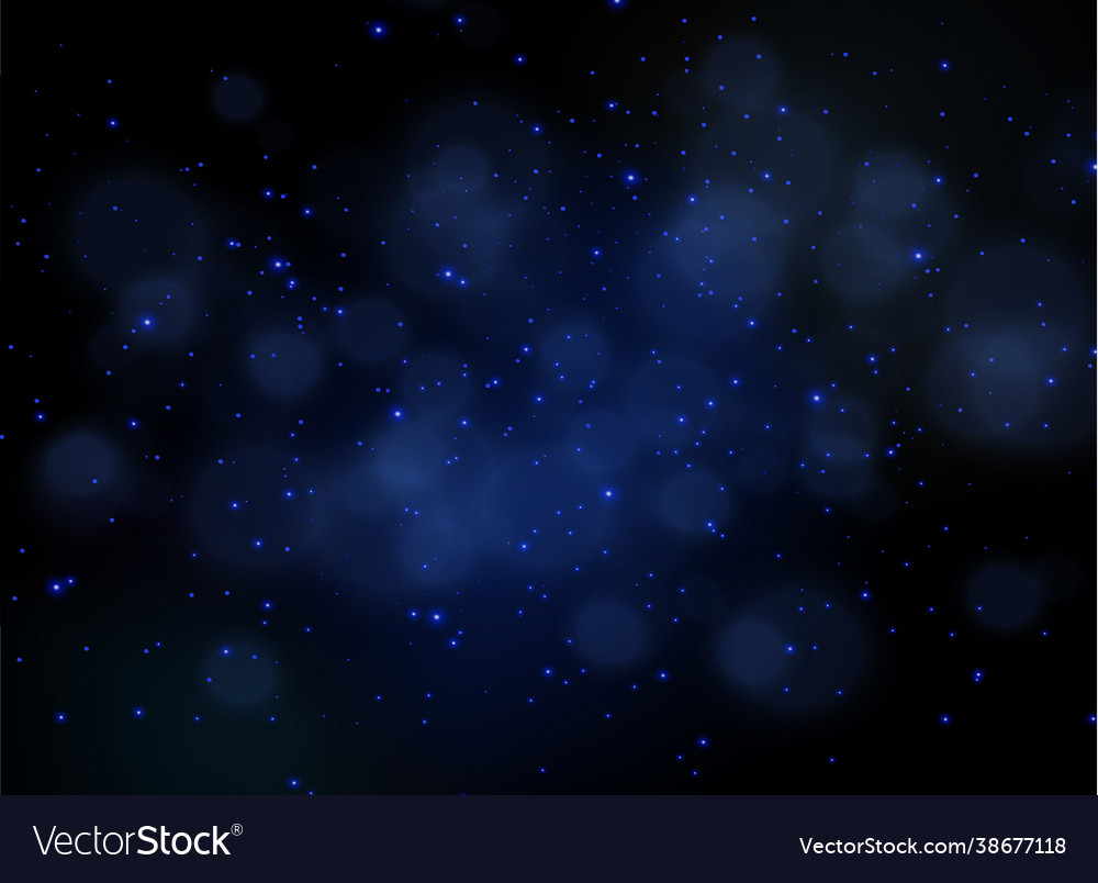 Shine sparks stars blue dust light effect Vector Image